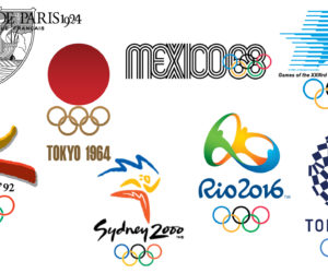 Les logos des Jeux Olympiques d’été depuis Paris 1924