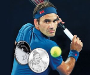 Roger Federer honoré de son vivant avec une pièce de 20 francs suisses à son effigie