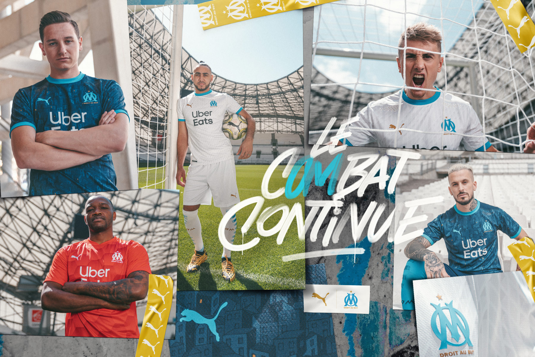 Puma dévoile les nouveaux maillots 2020-2021 de l'Olympique de Marseille 