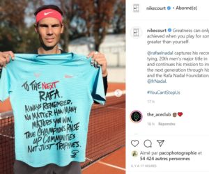 Les sponsors de Rafael Nadal célèbrent son 13ème Roland-Garros et son 20ème Grand Chelem