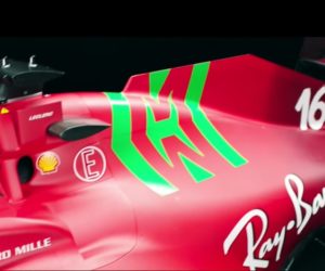 La Scuderia Ferrari dévoile sa monoplace SF21 pour la saison 2021 floquée du logo « Mission Winnow » en vert