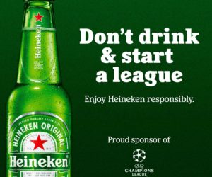 « Don’t drink & start a league » – Heineken, sponsor de l’UEFA Champions League, se moque de la Super League