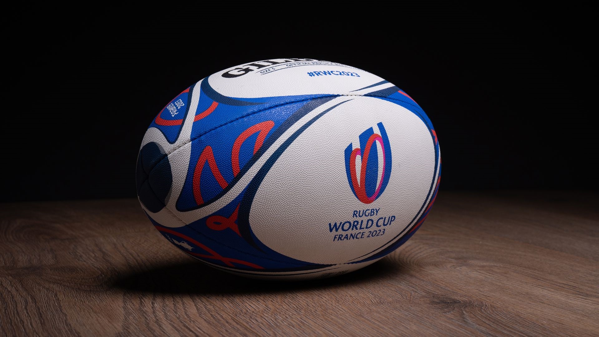 Ballon De Rugby Blanc Coq - Coupe du Monde de Rugby 