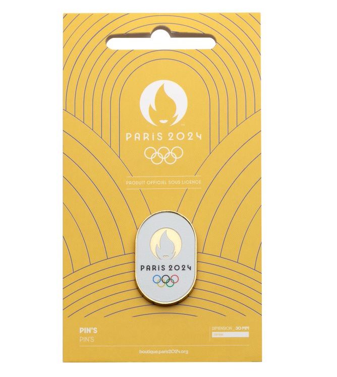 Pin’s JO Paris 2024 – Pictogramme Football – Boîte D’origine – Collector