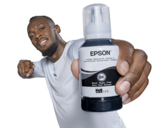 Usain Bolt nouvel ambassadeur d’Epson et son imprimante sans cartouches