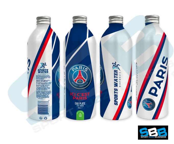 PSG - Signatures de bouteille - Aluminium - Bleu - Paris Saint