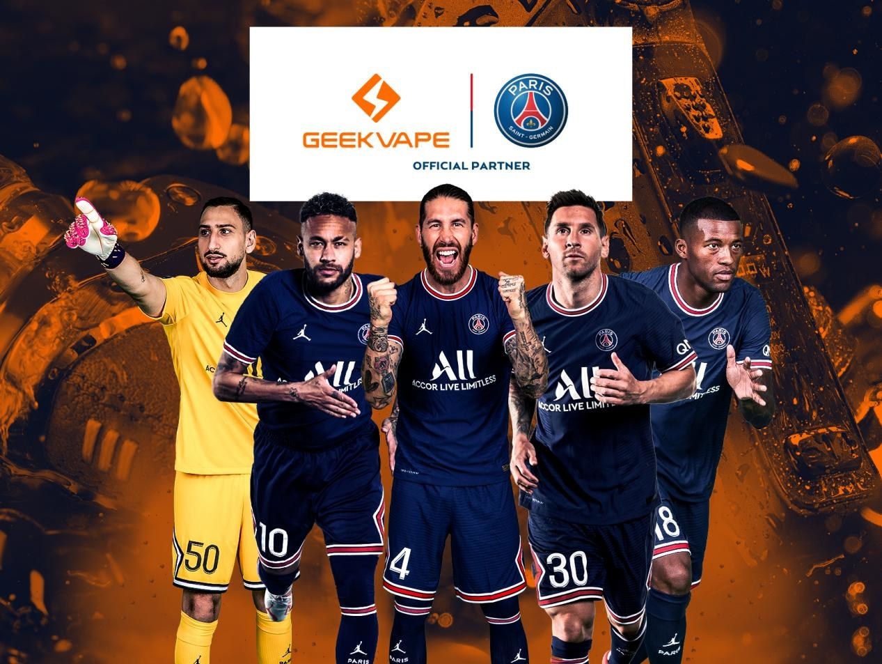 WTF : Geekvape dévoile ses cigarettes électroniques aux couleurs du PSG