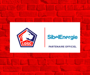 Sibel Energie nouveau sponsor du LOSC, visible sur la manche des joueurs