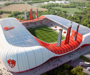 Le Stade Brestois présente son projet de stade de 15 000 places en forme de coque de bateau