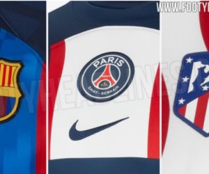 Premier aperçu des nouveaux maillots Nike du PSG, du FC Barcelone et de l’Atlético de Madrid pour la saison 2022-2023