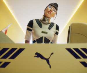 Un casting XXL dans la nouvelle campagne rétro-futuriste de Puma pour promouvoir la sneakers « Slipstream »
