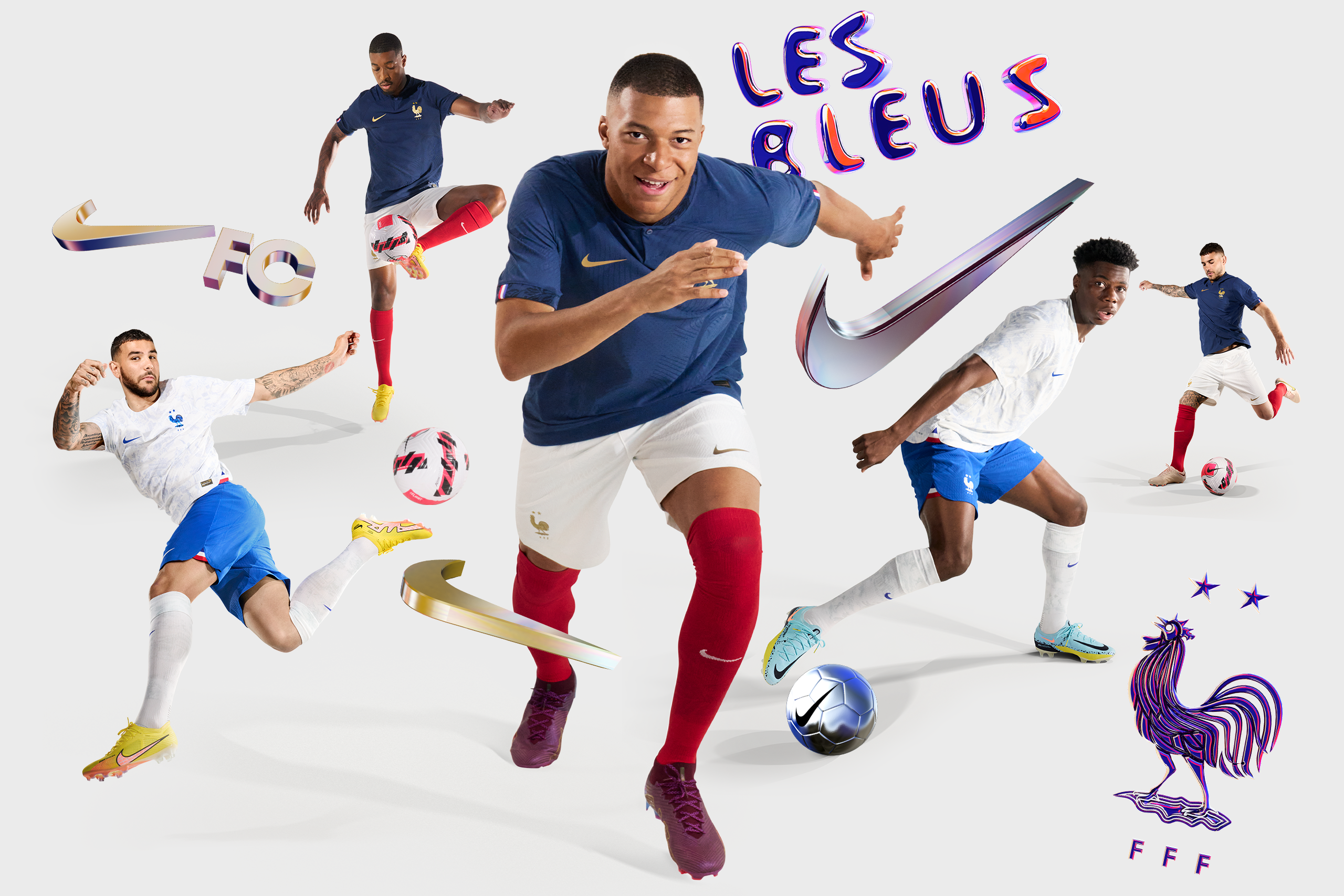 Nike dévoile les nouveaux maillots de l'Equipe de France pour la Coupe du  Monde de football Qatar 2022 