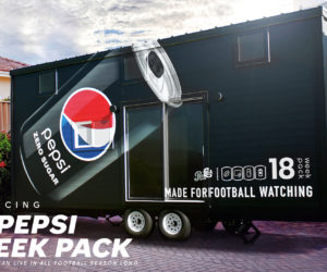 Fan Experience – Pepsi lance la saison NFL en offrant une Tiny House en mode « Fan Cave »