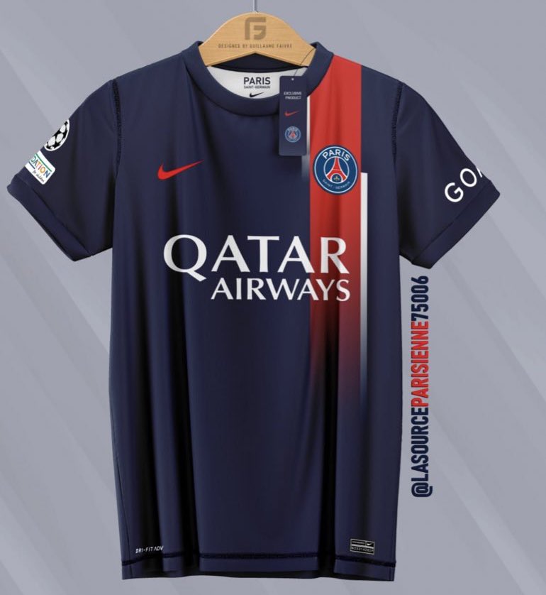 PSG : voici le maillot domicile de la saison 2023-2024