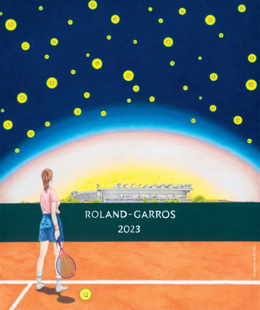 Porte-Clés Officiel Roland Garros - Collection Tennis | Matière Gomme, License RG