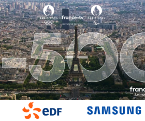 Paris 2024 : France Télévisions célèbre le J-500 en mettant en avant deux annonceurs, Samsung et EDF
