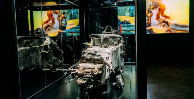 La Formule 1 lance une exposition officielle à Madrid (avec les restes de la voiture brûlée de Romain Grosjean)