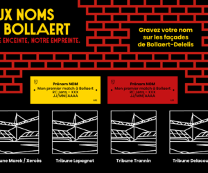 Les supporters du RC Lens peuvent désormais s’offrir une plaque nominative au stade Bollaert-Delelis