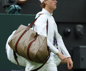 Wimbledon 2023 – Un sac Gucci « signature » pour Jannik Sinner