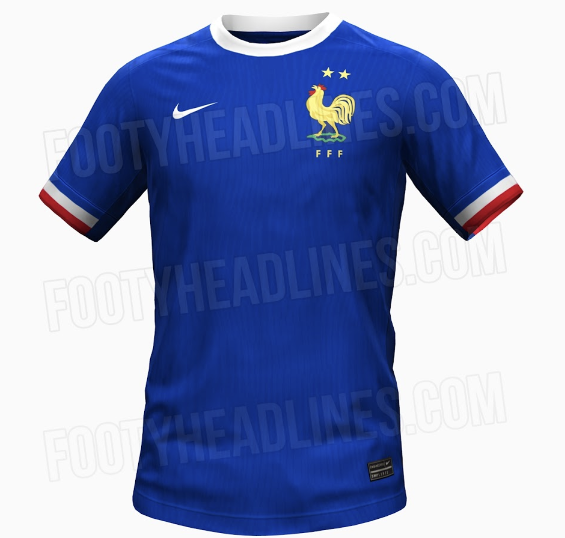 Le nouveau maillot domicile de l'équipe de France de football