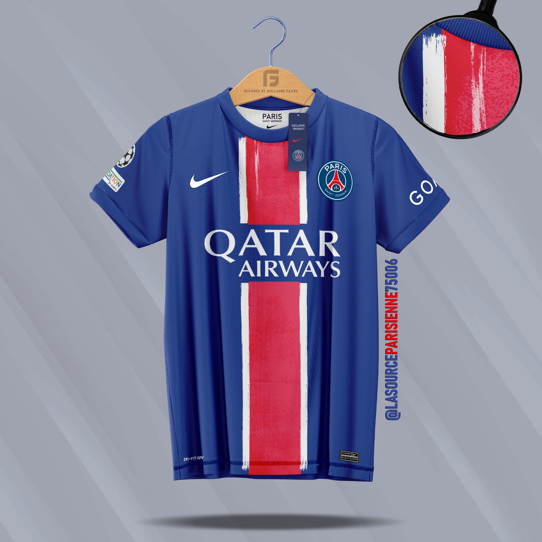 Le PSG dévoile son nouveau maillot domicile 2023-2024 conçu par Nike et met  en scène Mbappé, Messi, Neymar JR 