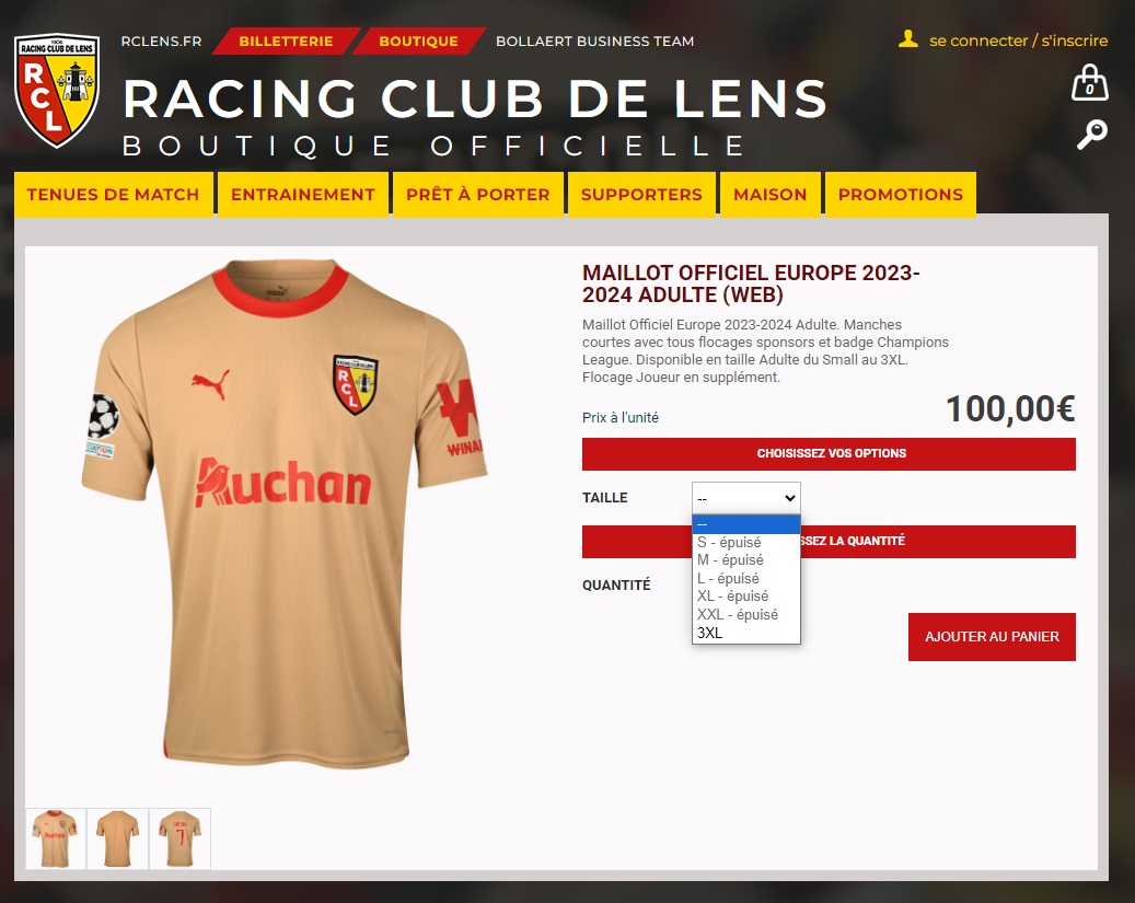 Le troisième maillot du RC Lens 2023-2024 dévoilé par Puma