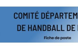 Offre Emploi : Cadre technique départemental – Comité de handball de Paris