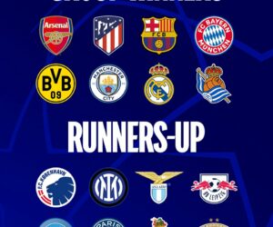 UEFA Champions League 2024 : Qui sont les équipementiers maillots des 16 équipes qualifiées pour les huitièmes de finale ?