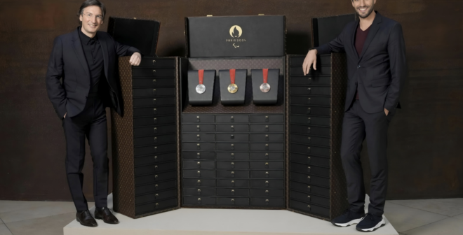 Paris 2024 : Louis Vuitton présente les malles qui serviront d’écrins de protection et présentation des médailles et des torches