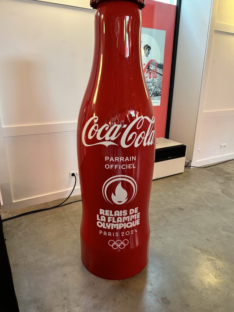 Gourde métallique Jeux olympiques Paris 2024 Coca-Cola officiel