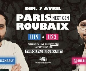 Paris-Roubaix « next gen » diffusé sur la chaîne Twitch de « SeriousCharly »