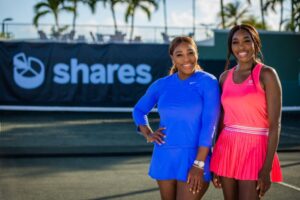 Serena et Venus Williams à VivaTech 2024 avec la plateforme d’investissement « Shares »