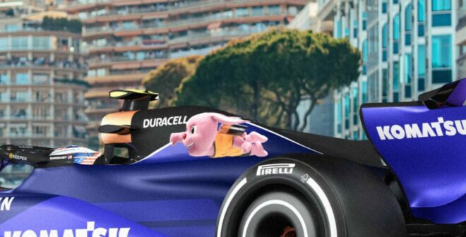 F1 – Le lapin Duracell visible sur les Williams pour le Grand Prix de Monaco