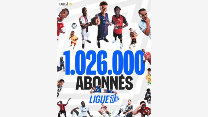 Ligue 1+ 1 million d'abonné