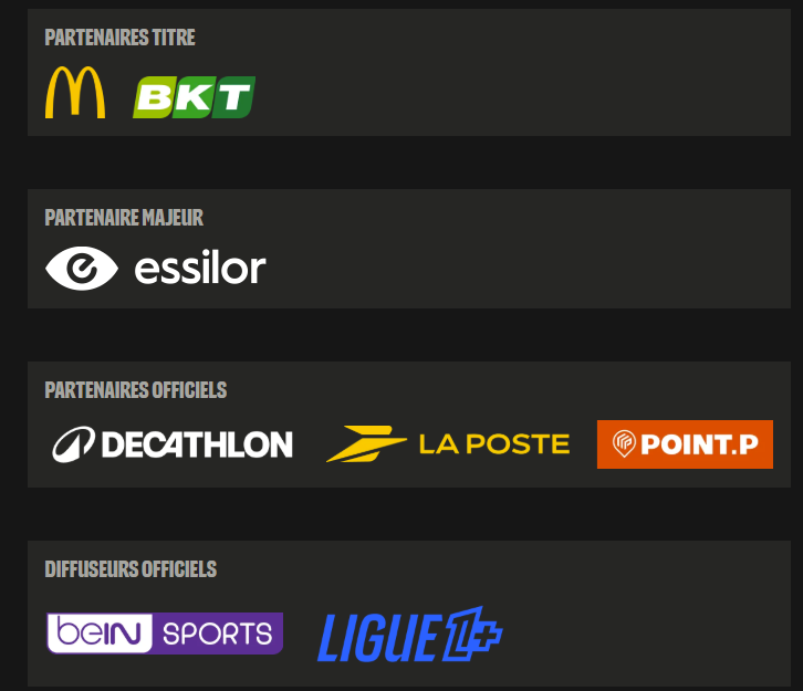 partenaires Ligue1