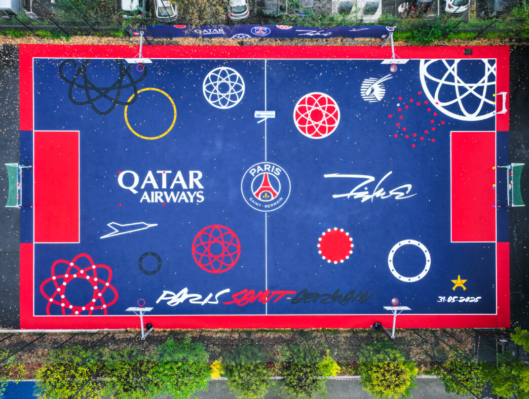 Le Paris Saint-Germain et Qatar Airways inaugurent un terrain omnisport revitalisé à Tremblay-en-France