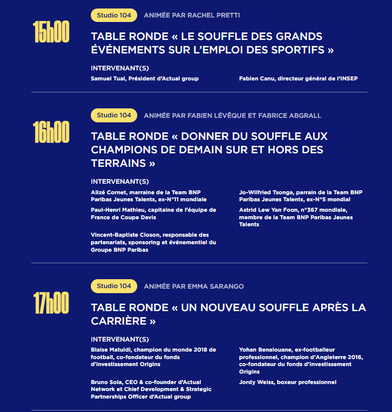 programme demain le sport