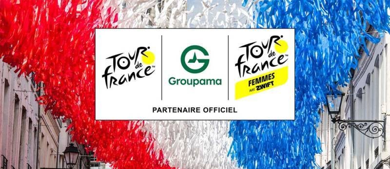 Le Tour de France et le Tour de France Femmes avec Zwift annoncent la signature d’un partenariat avec Groupama pour une durée de 3 an