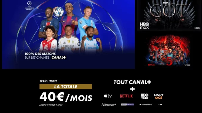 CANAL+ LA TOTALE : HBO MAX, Netflix,