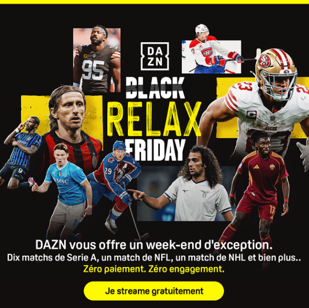 Tous les contenus DAZN sont accessibles gratuitement ce week-end