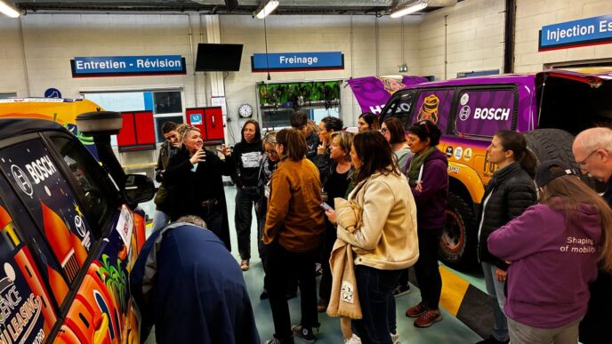 Les "Gazelles" se préparent à la mécanique avec Bosch.