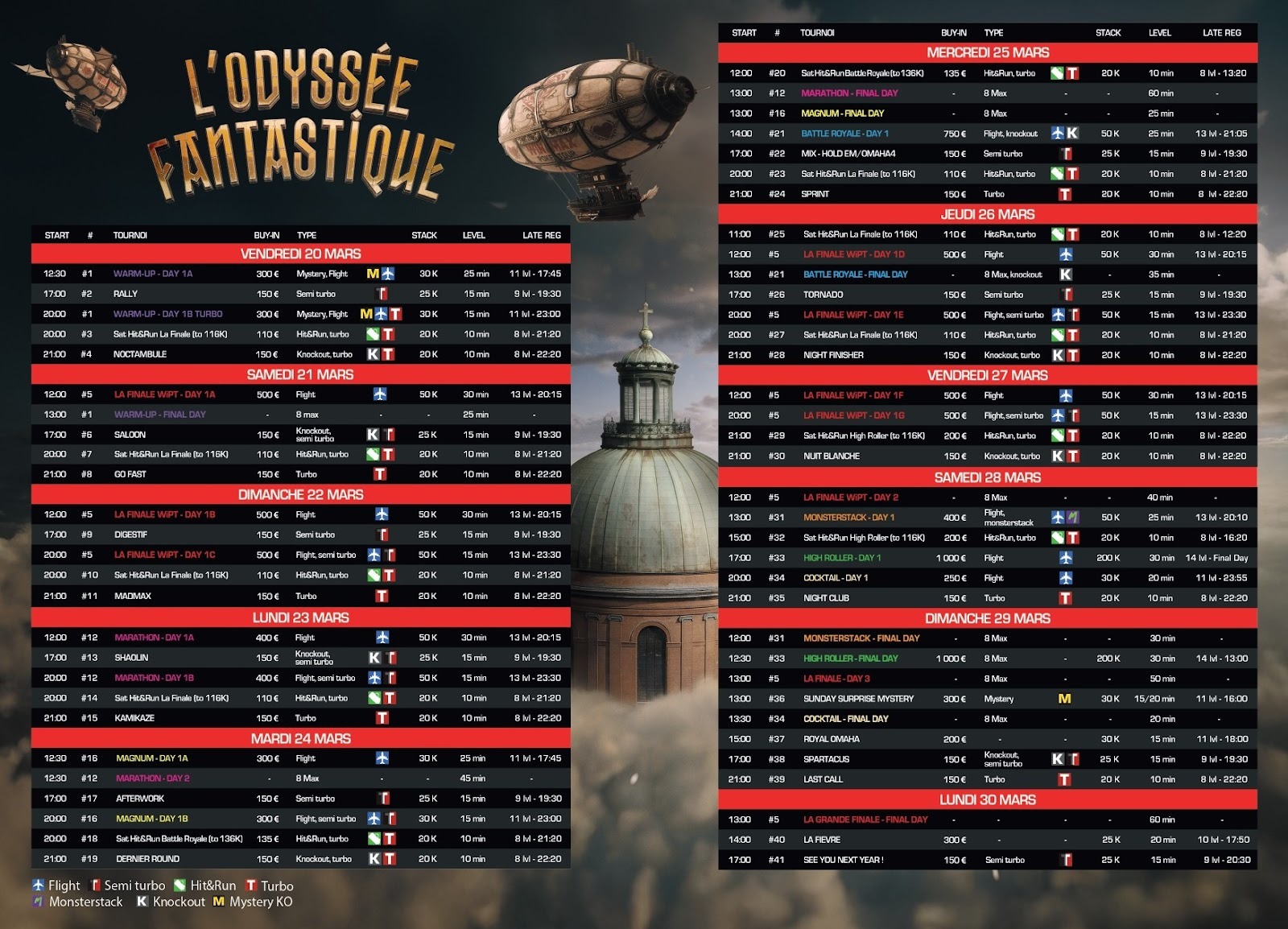 Winamax Poker Tour 2025-2026 programme