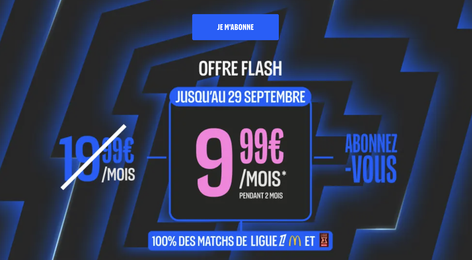 offre ligue 1+ 9.99 euros